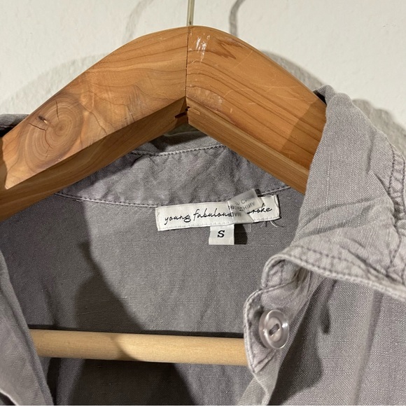 YOUNG FABULOUS & BROKE River Raw Linen Blend Utility Romper - Picture 11 of 13